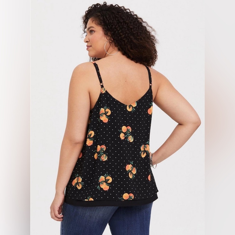 Torrid - Orange Print Double Layer Swing Cami - image 2
